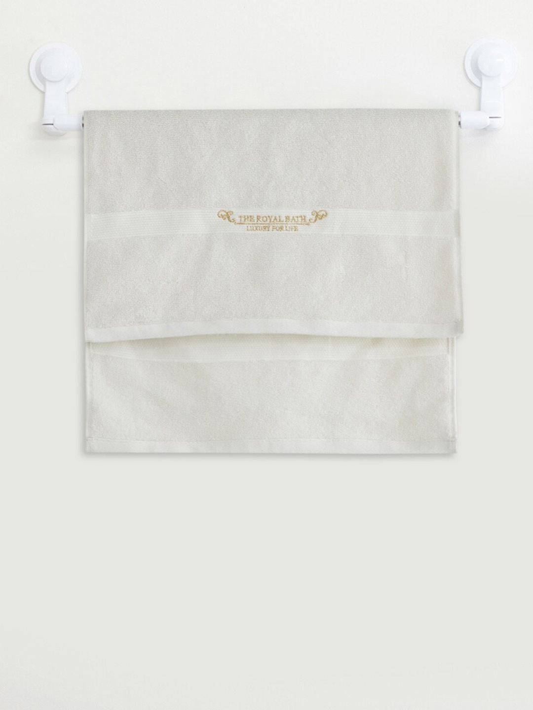 

Home Centre Off White Solid 450 GSM Single Cotton Hand Towel