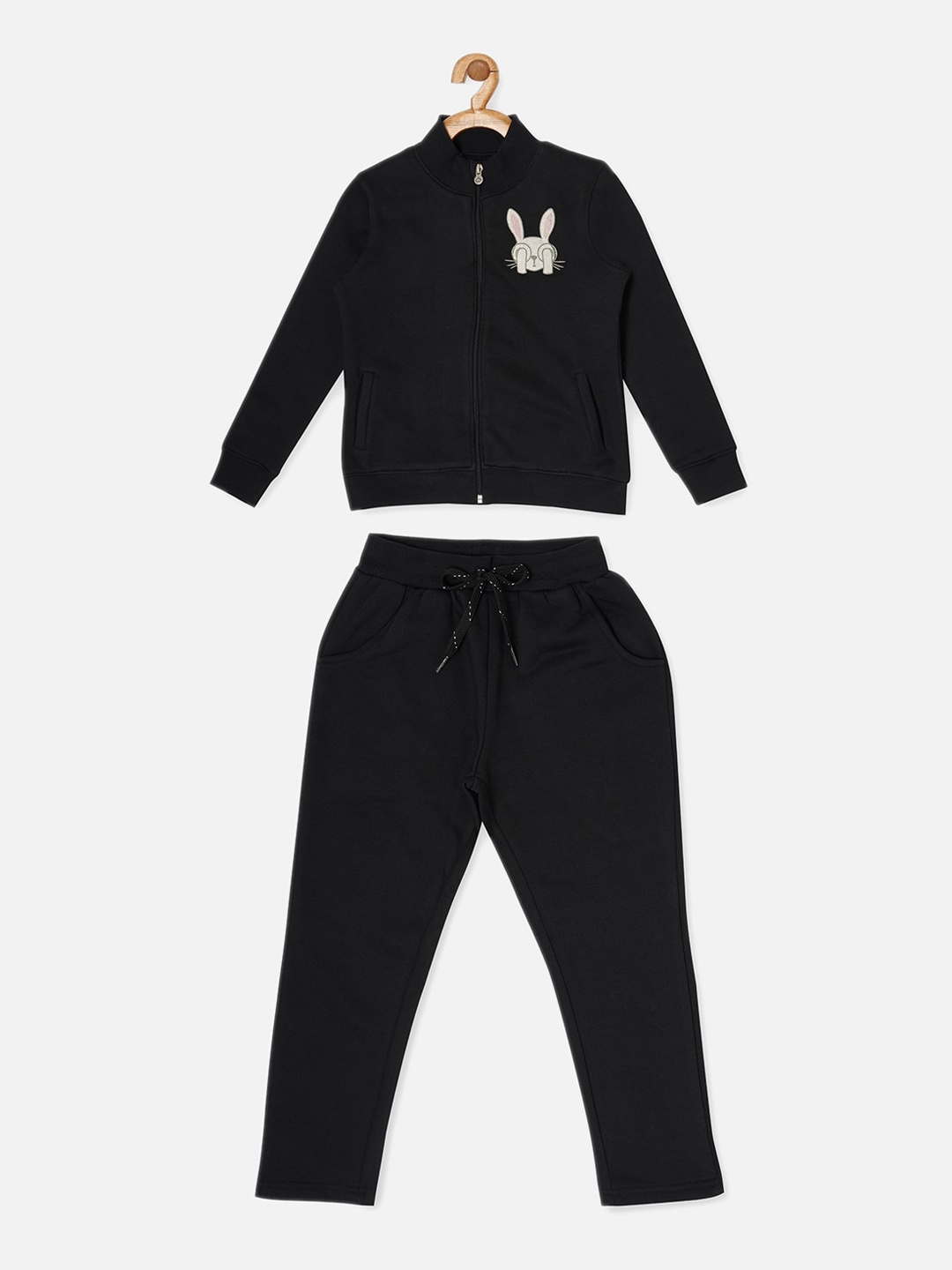 

Sweet Dreams Boys Solid Night suit, Black