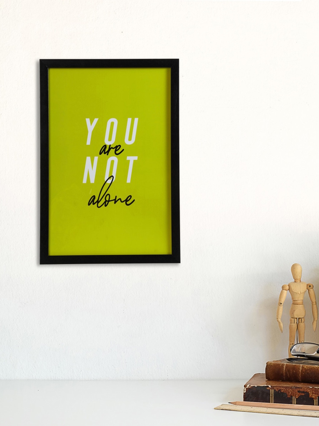 

Home Centre Green & White Printed Inspiring Wooden Picture Wall Art