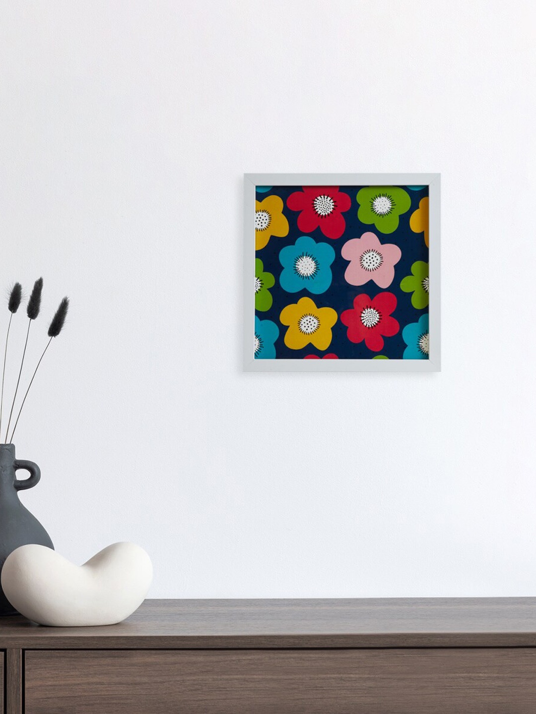 

Home Centre Blue Printed Daisy Days Painting Wall Art