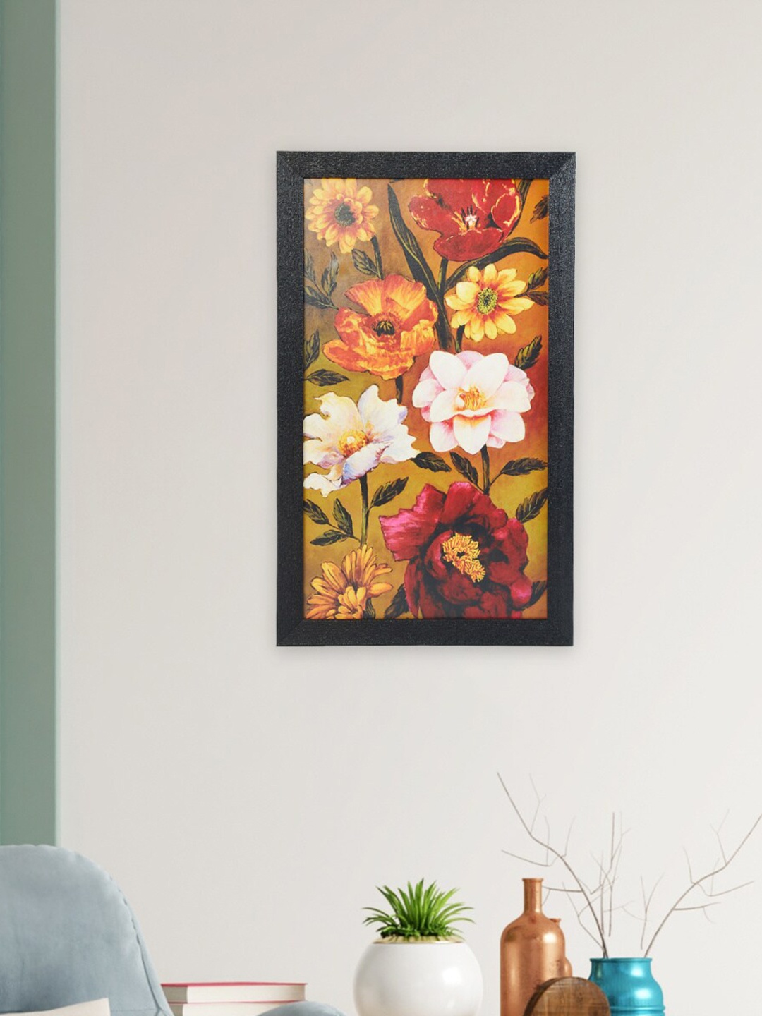 

Home Centre Brown & Green Blooming Winter Wall Art, Pink