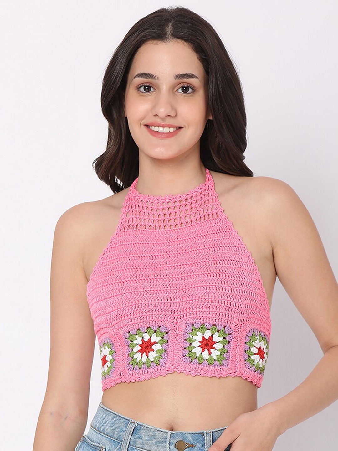

Smarty Pants Women Pink Self-Design Swim Tops