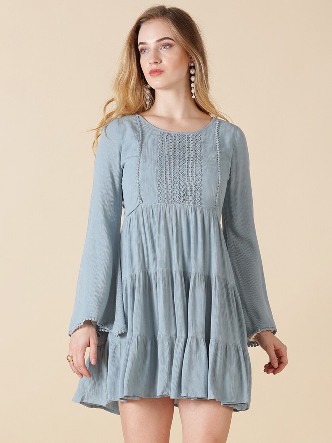 

Gipsy A-Line Mini Dress, Na