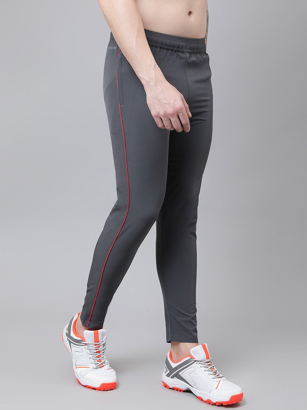 

Dpassion Men Grey Solid Track Pants