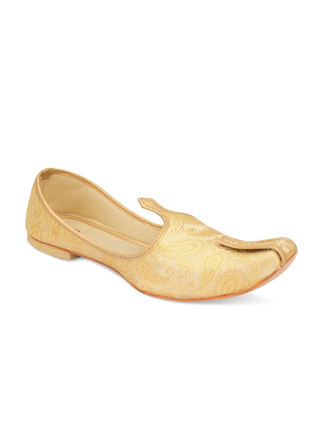 

Hulya Men Woven Design Mojaris, Gold