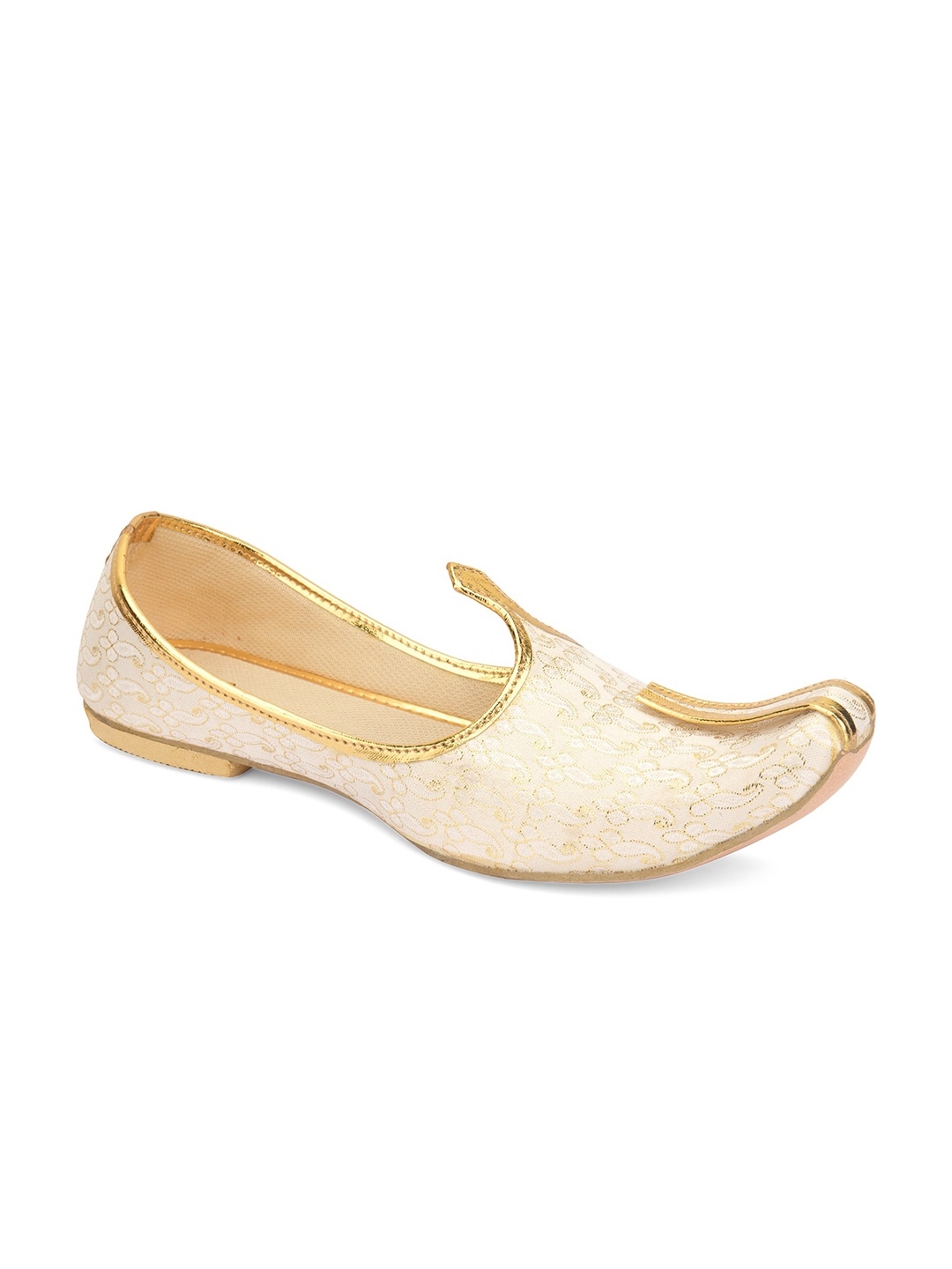 

Hulya Men Off White Woven Design Mojaris