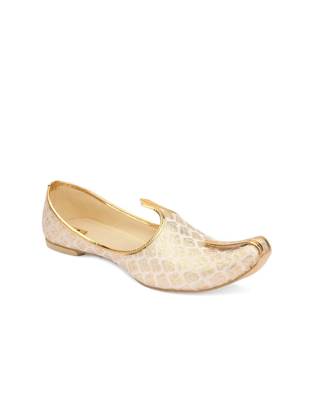 

Hulya Men Woven Design Mojaris, Gold