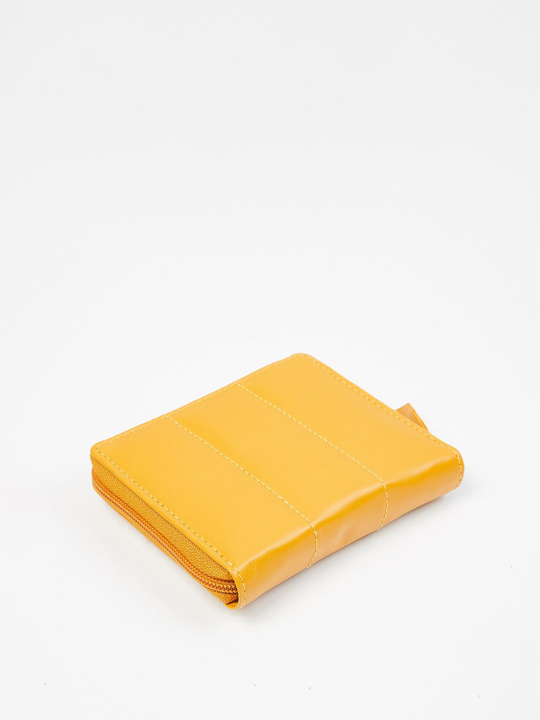 

max Women Solid Small Zip Around Wallet, Mustard