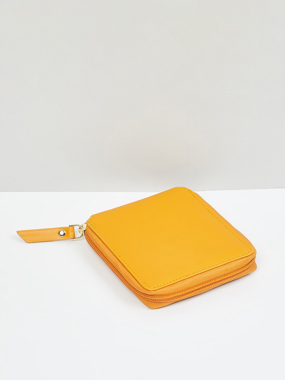 

max Women Solid Zip Around Wallet, Yellow