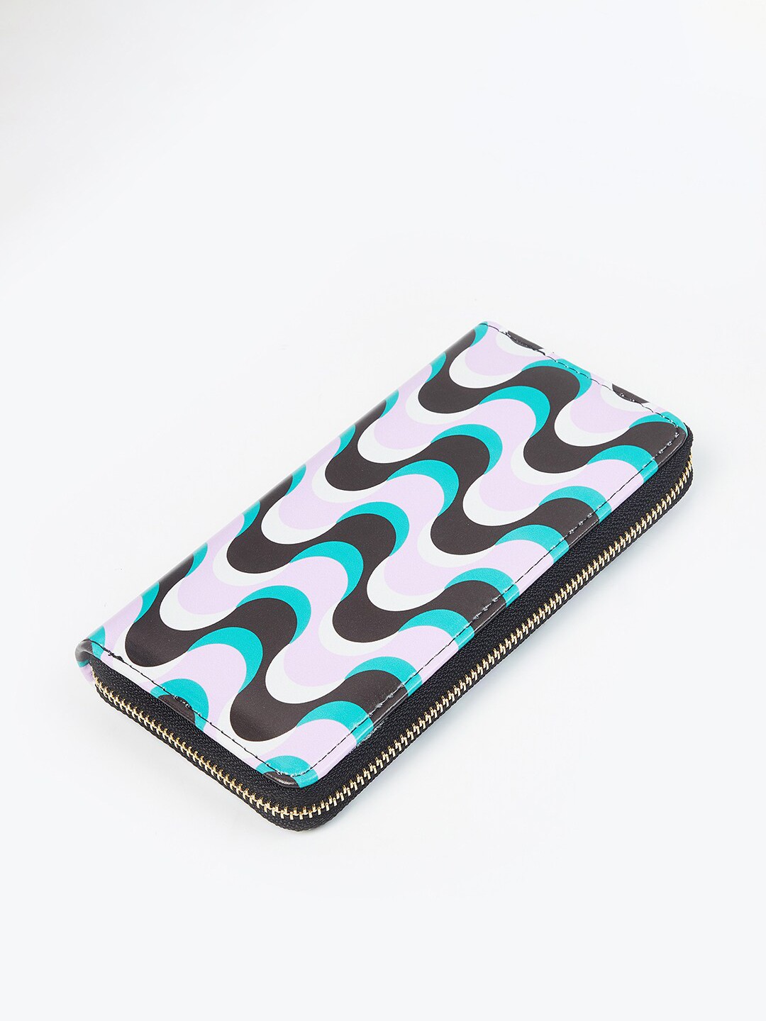 

max Women Printed Zip Around Wallet, Green