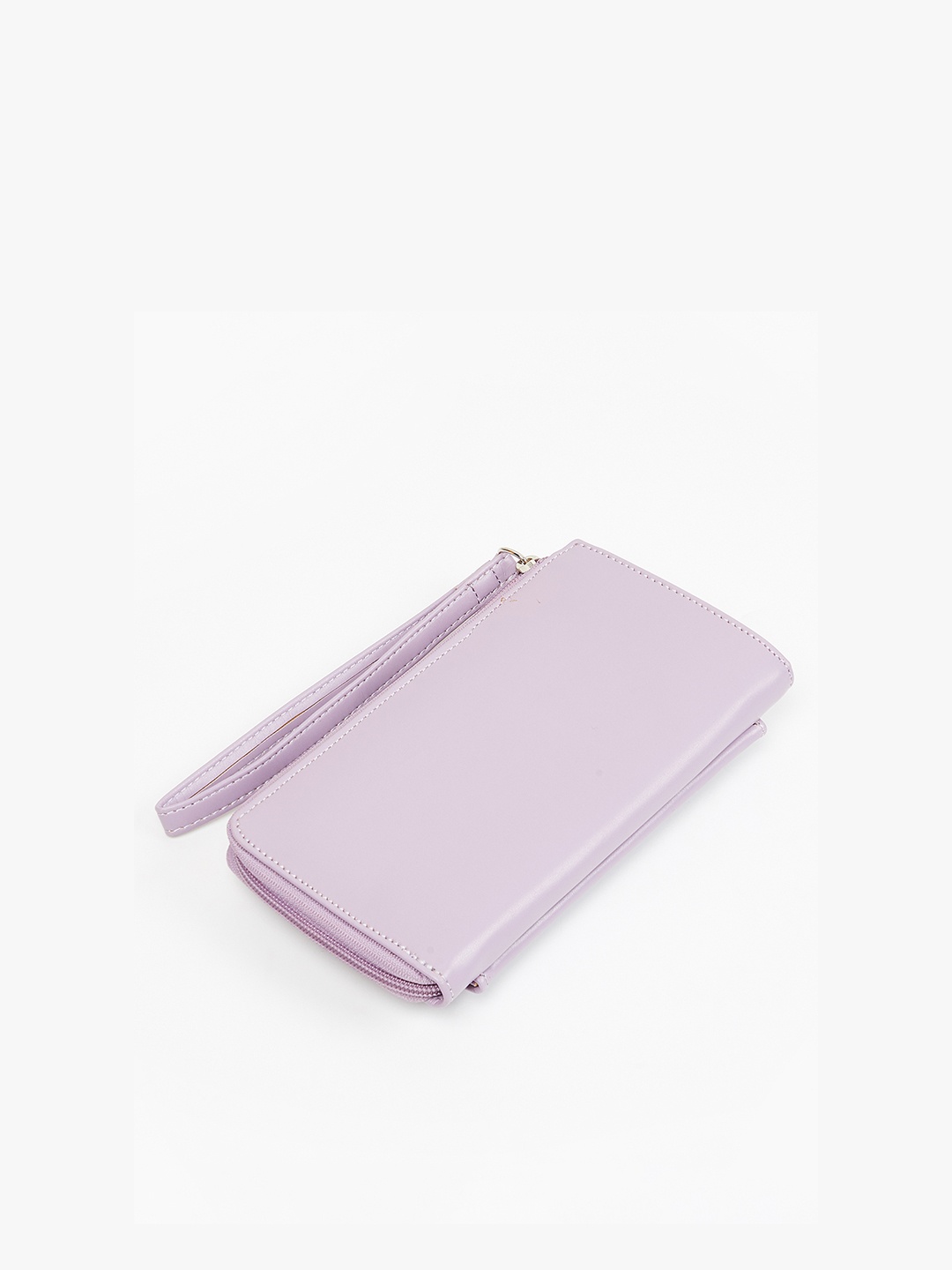 

max Women Solid Zip Closure Wallet, Lavender