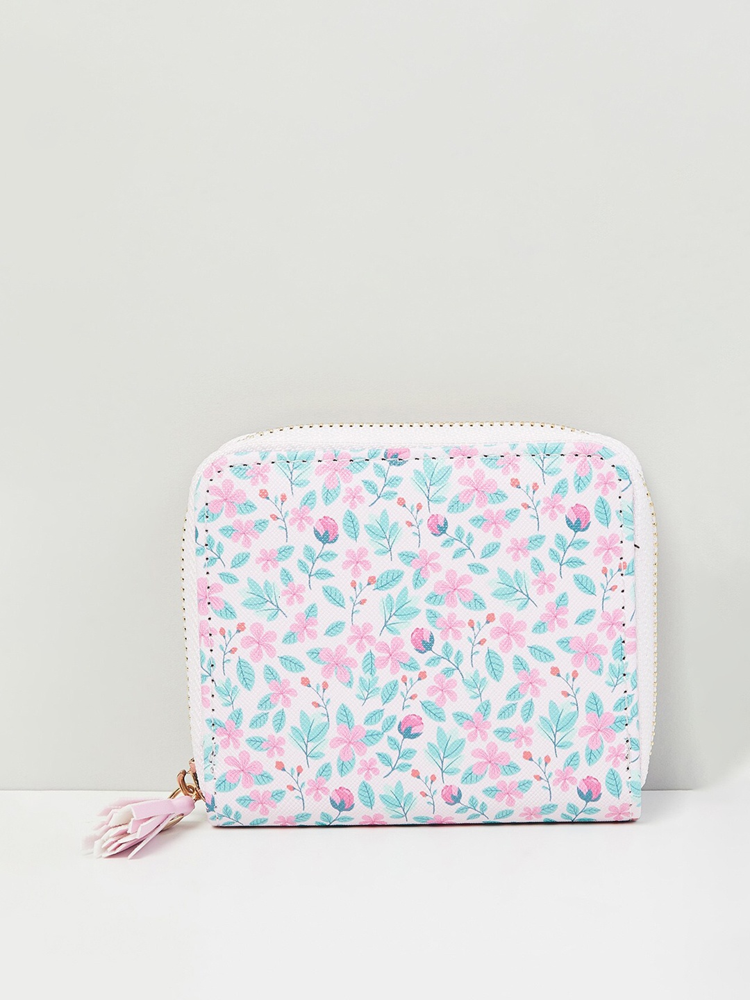 

max Women Floral Printed Wallet, White