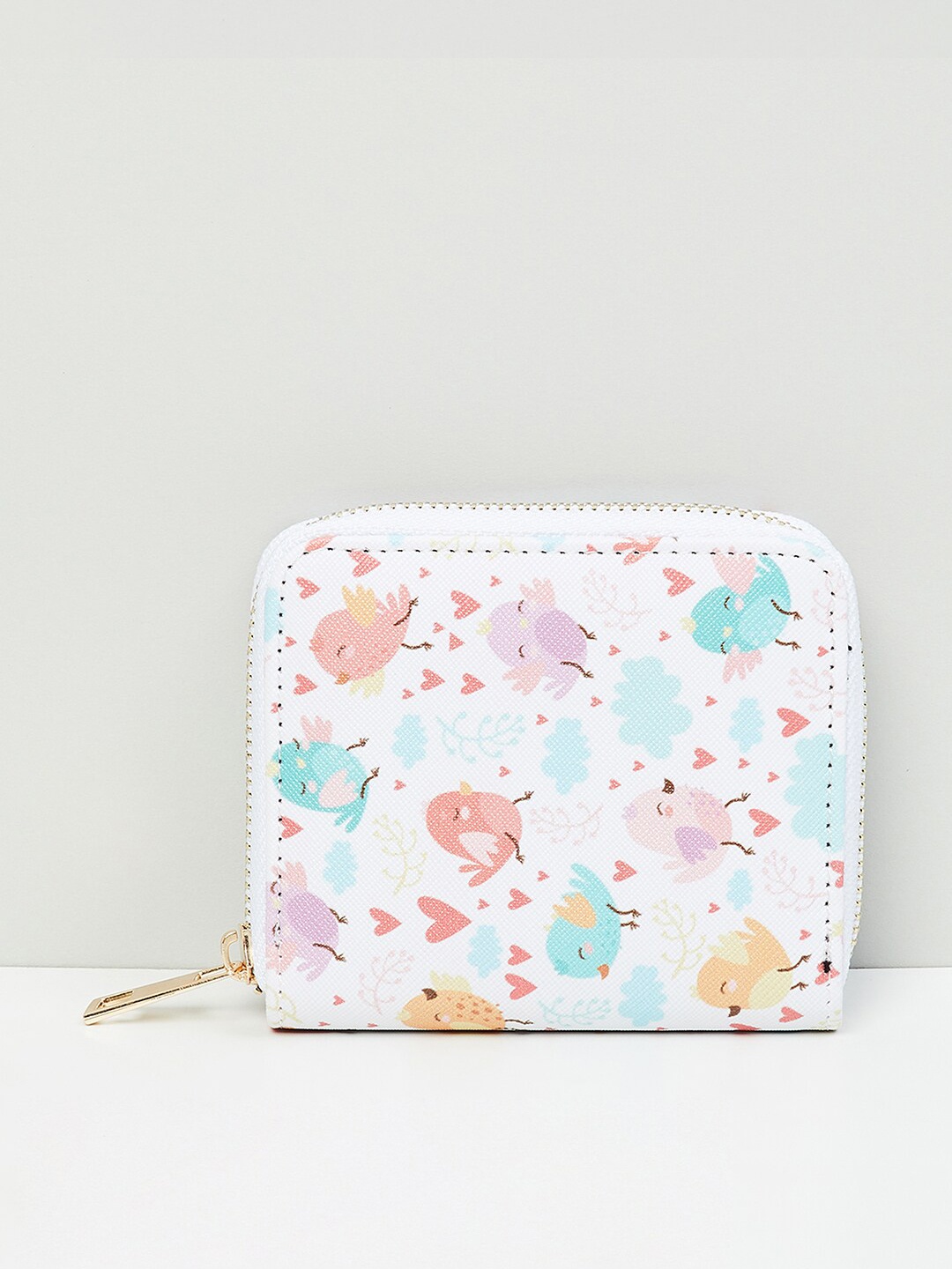 

max Women Printed Zip Around Wallet, White