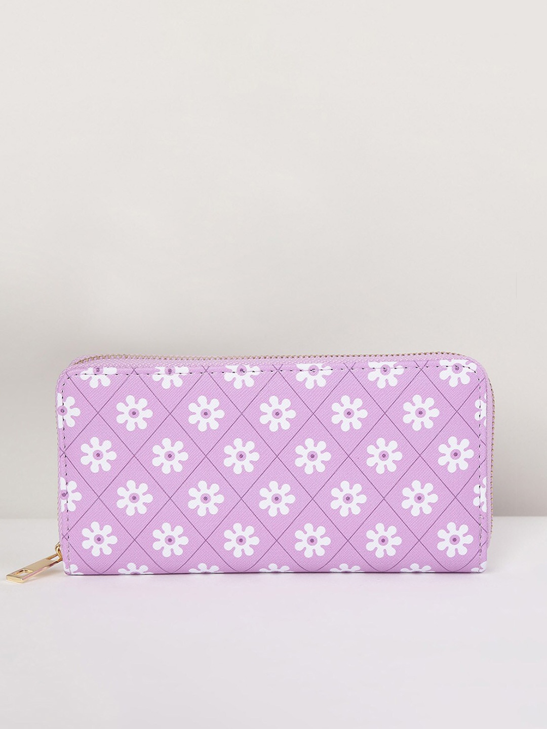 

max Women Printed Zip-Around Wallet, Lavender