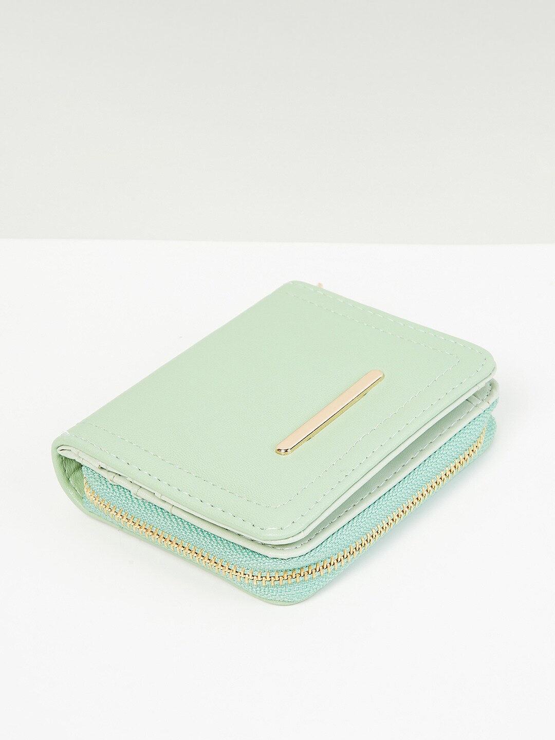 

max Women Solid Bi-Fold Wallet, Green