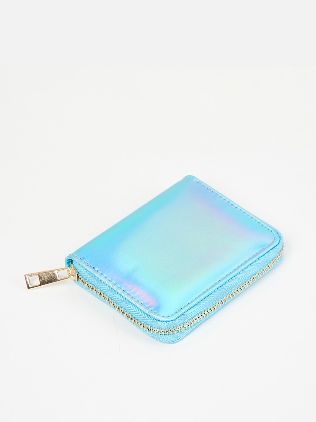 

max Women Solid Zip Around Wallet, Blue