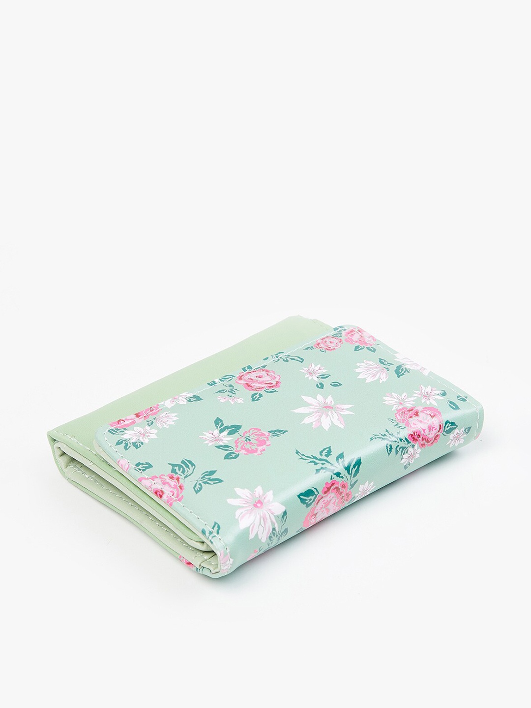 

max Women Floral printed Bi-Fold Wallet, Green