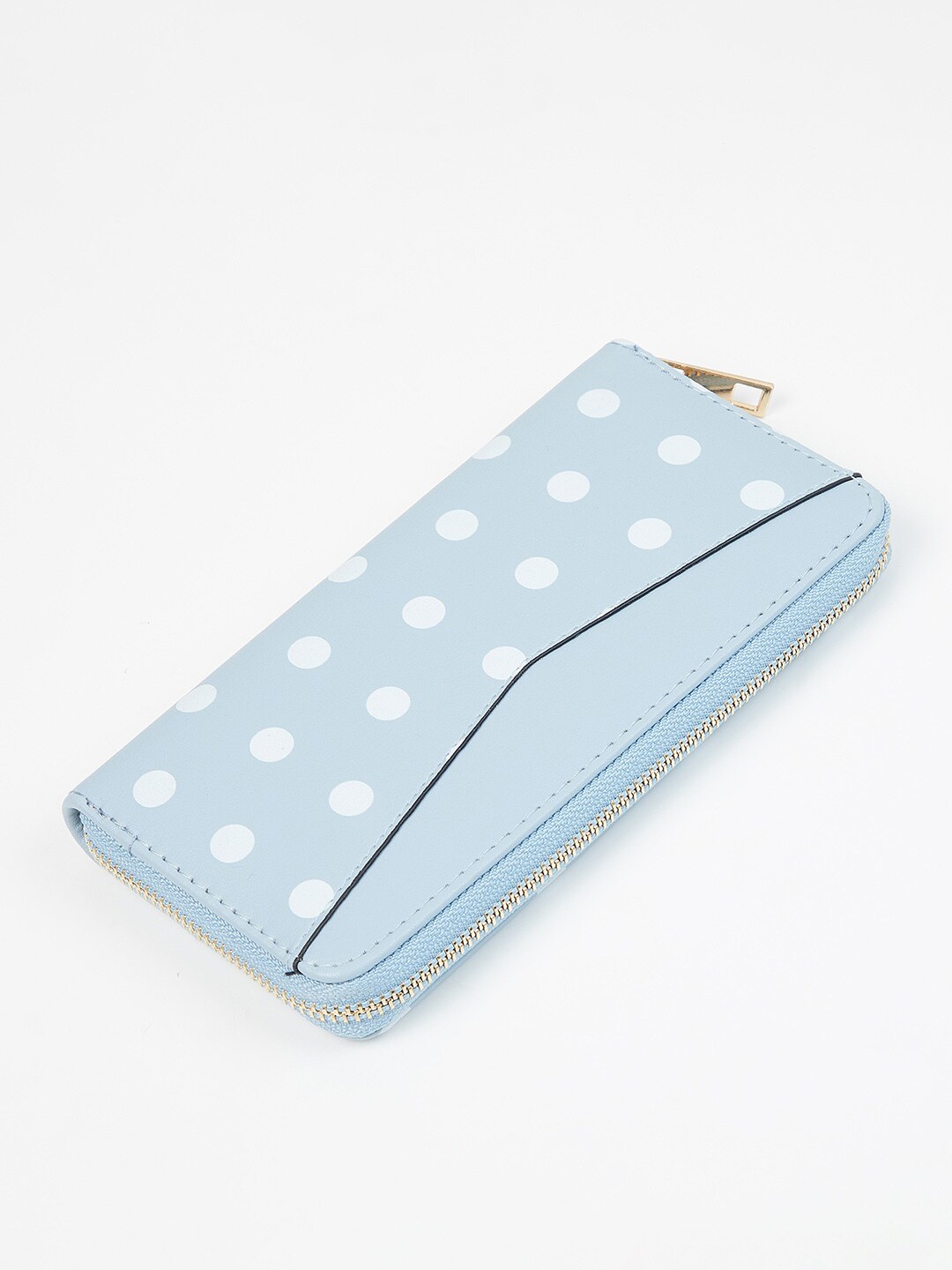 

max Women Printed Zip Around Wallet, Blue