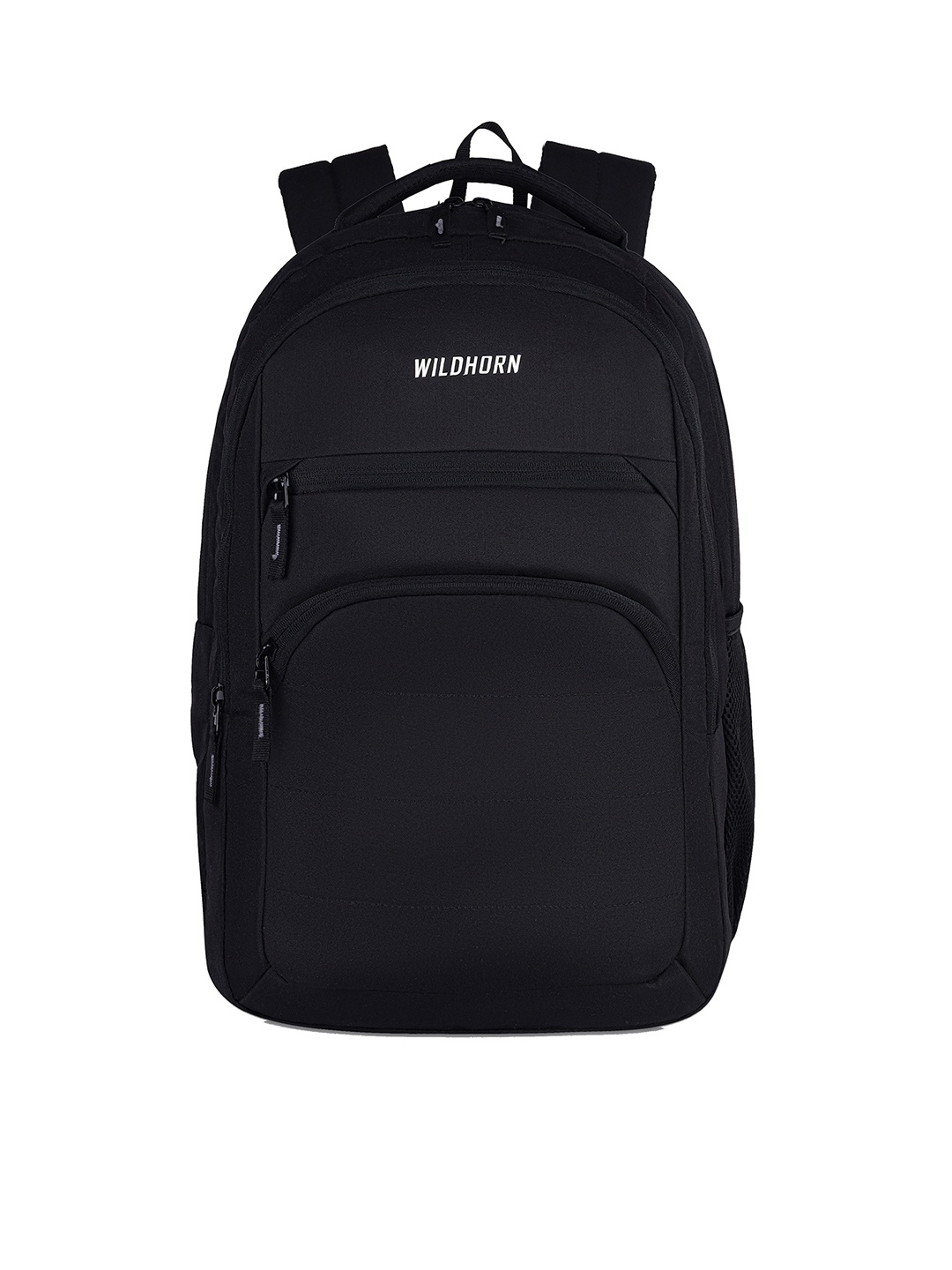 

WildHorn Unisex Backpack with Compression Straps, Black