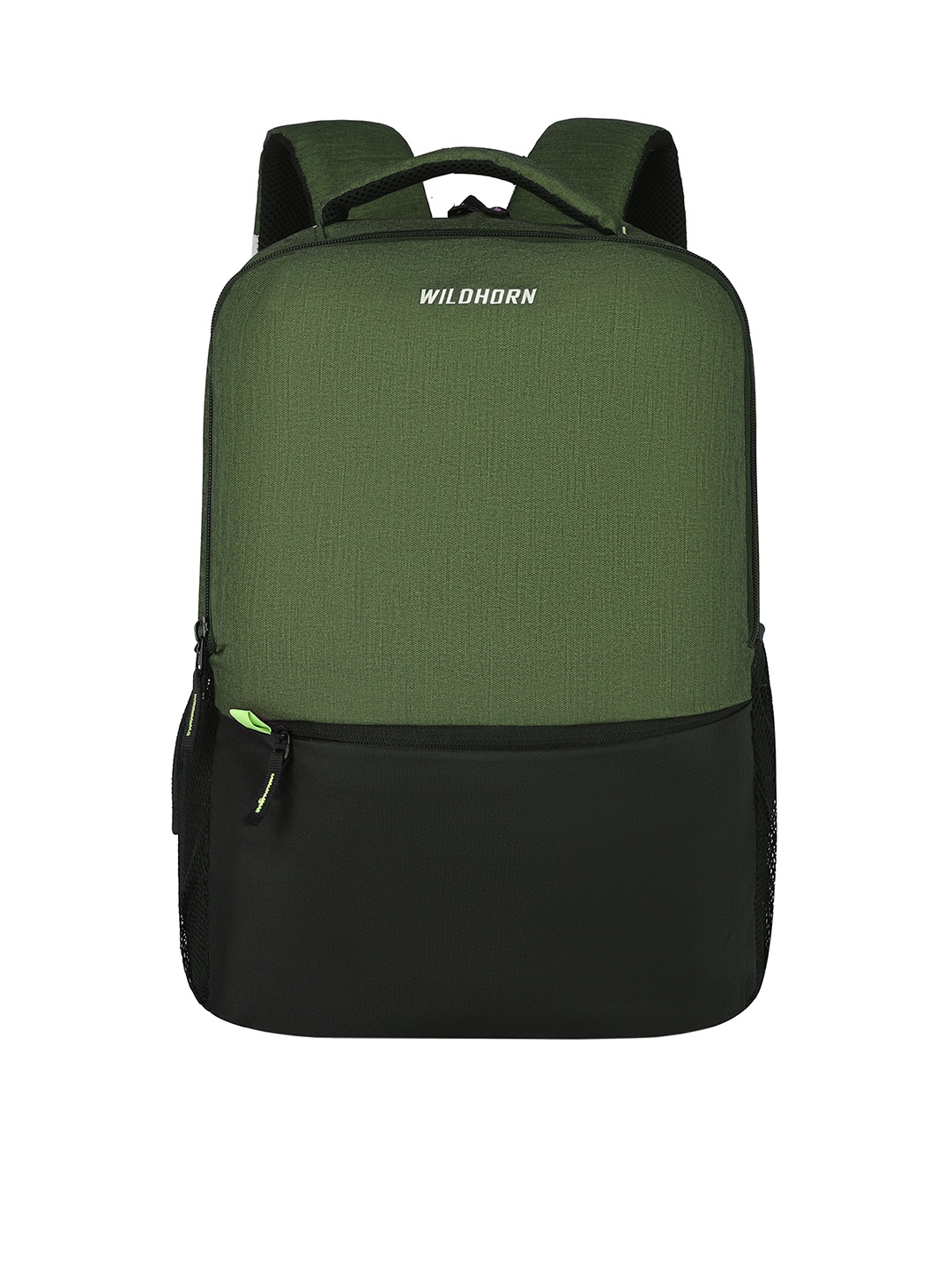 

WildHorn Adults Water Resistant Colourblocked Backpack with Compression Straps, Green