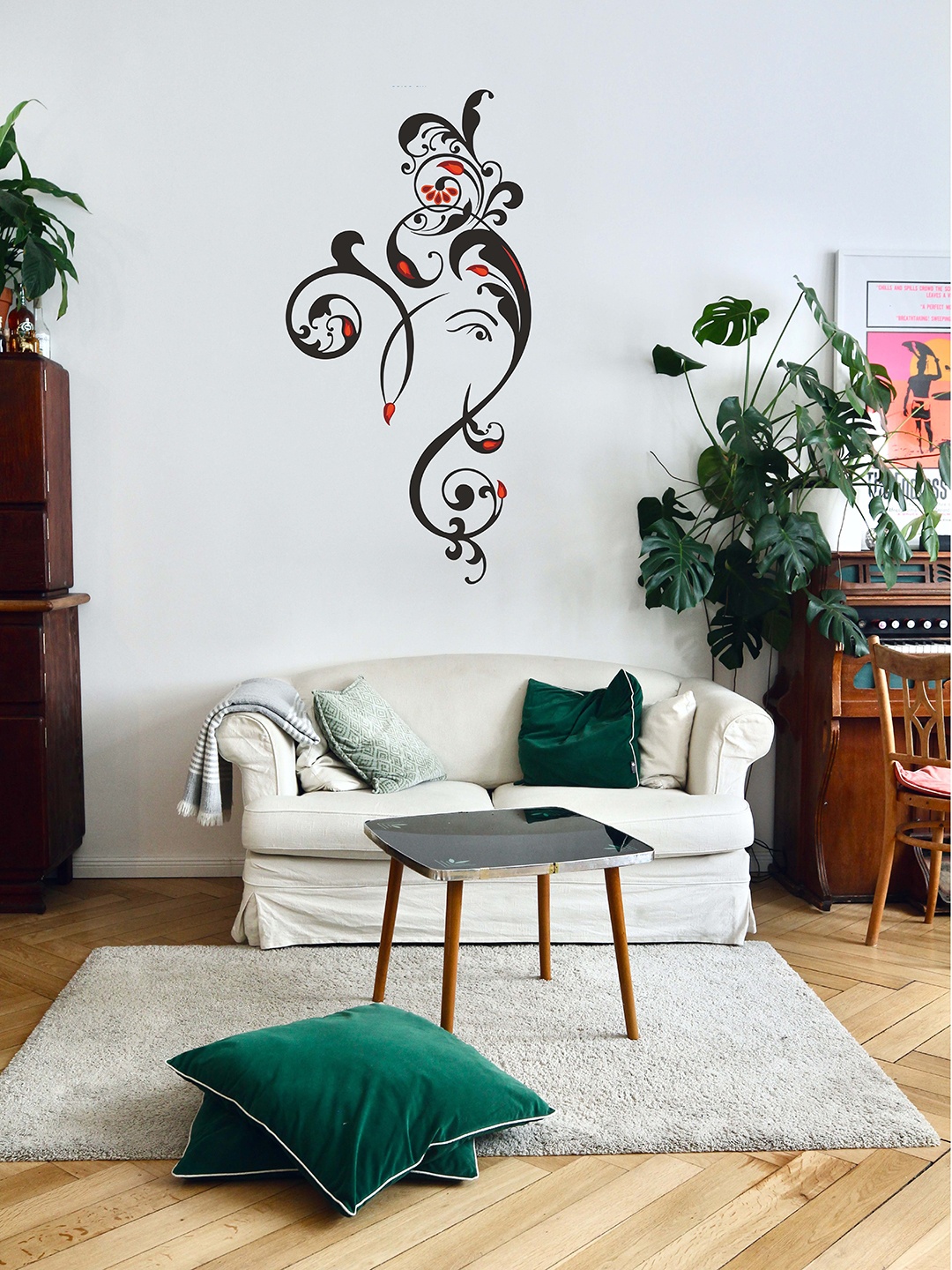 

RANGOLI Black Ganesh Ji Wall Sticker