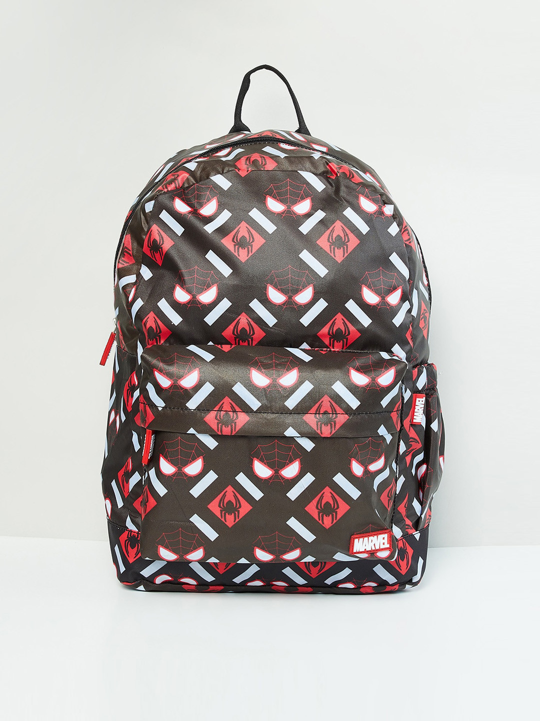 

max Men Brown & White Geometric Printed Medium Backpack