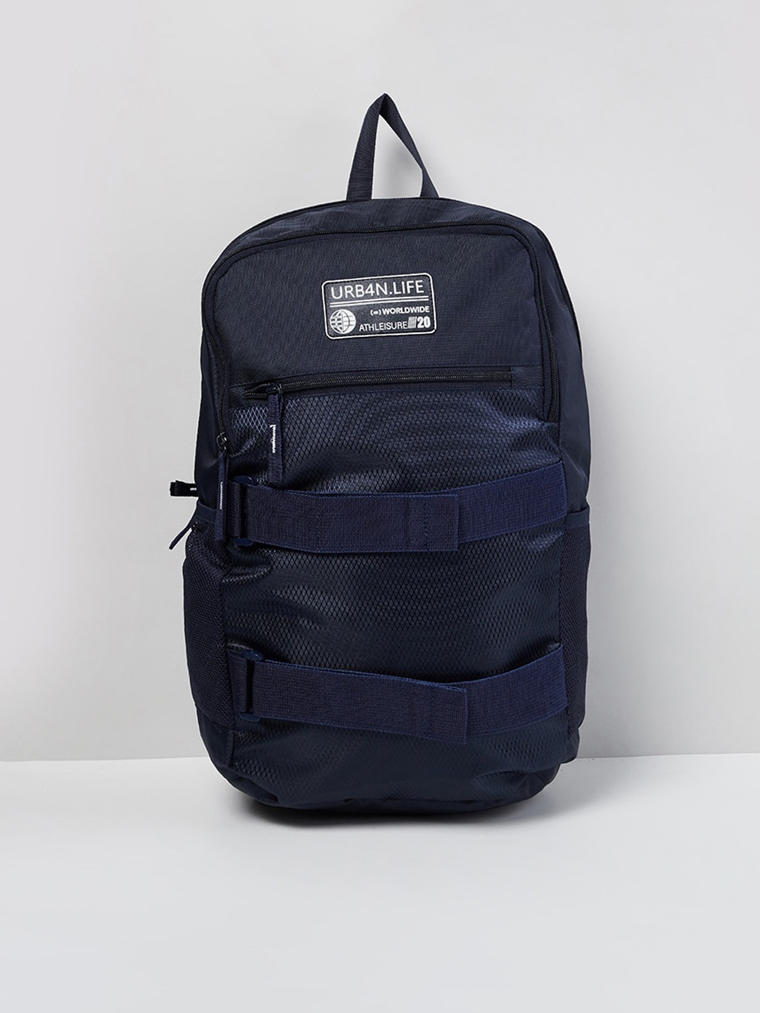 

max Men Navy Blue Backpack