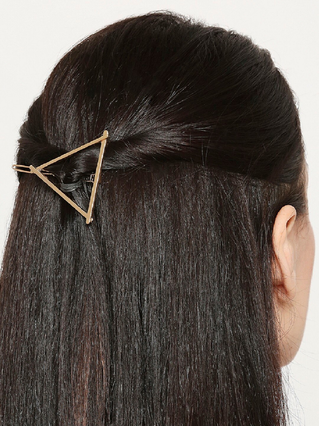 

OOMPH Women Embellished Tic Tac Hair Clip, Gold
