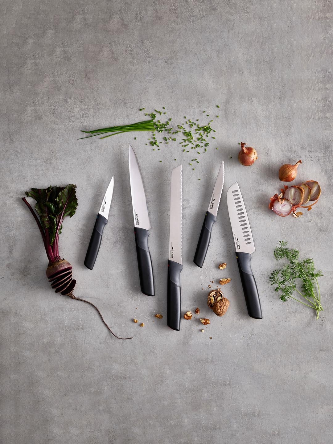 

Joseph Joseph Green & Silver-Toned Solid Stainless Steel Knife