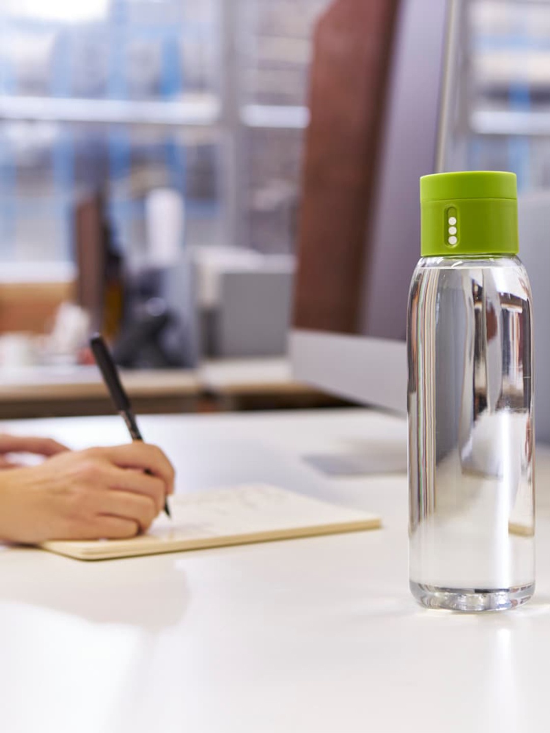 

Joseph Joseph Green & Transparent Solid Water Bottle 600ml
