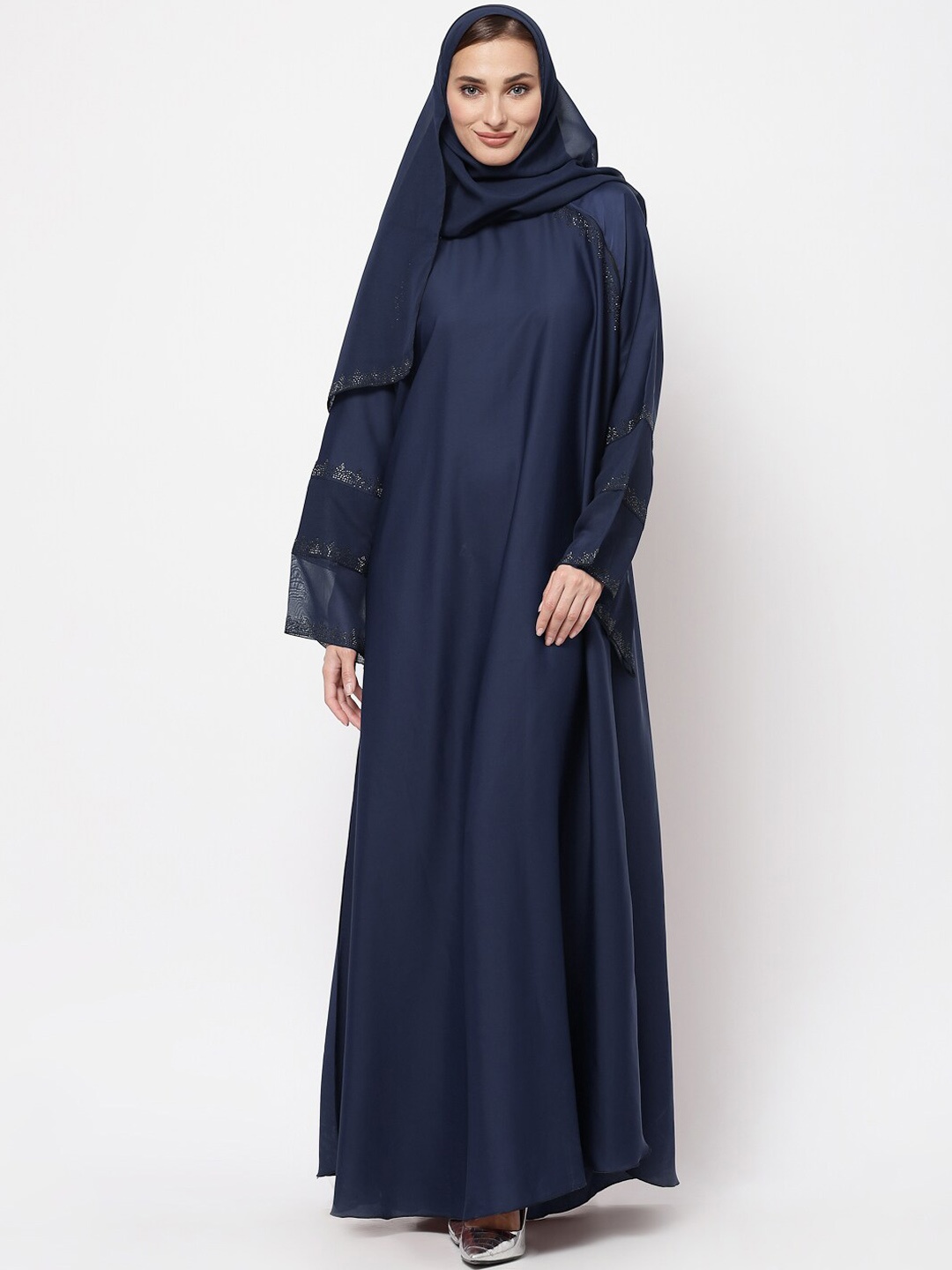 

KLOTTHE Women Blue Embellished Burqas