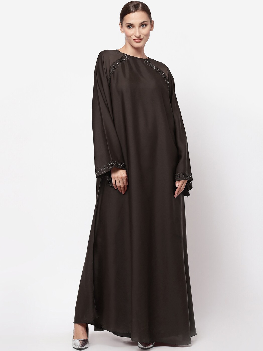 

KLOTTHE Women Brown Embellished Burqas