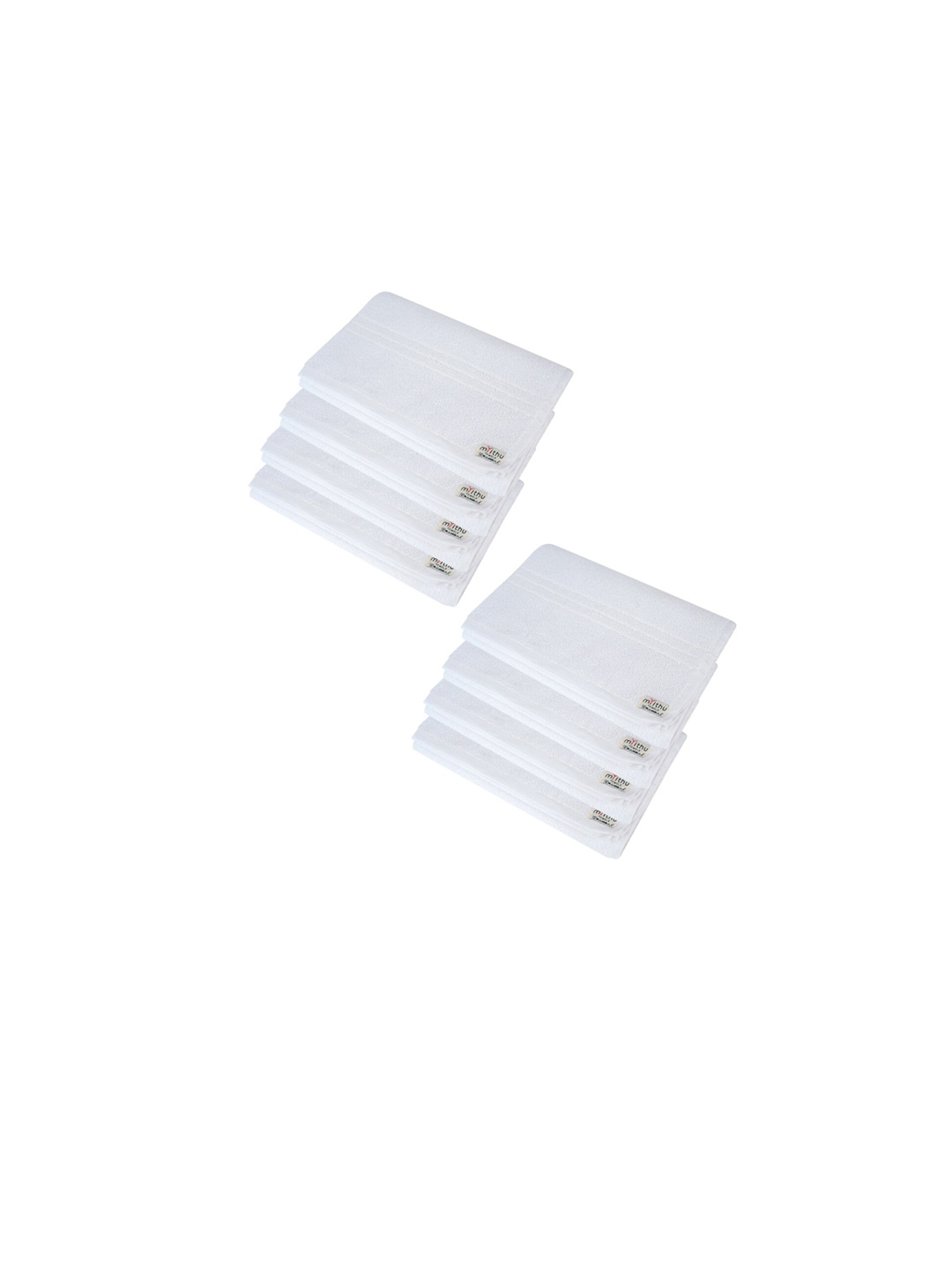 

Ramraj Set of 8 White 110 GSM Cotton Towel Set