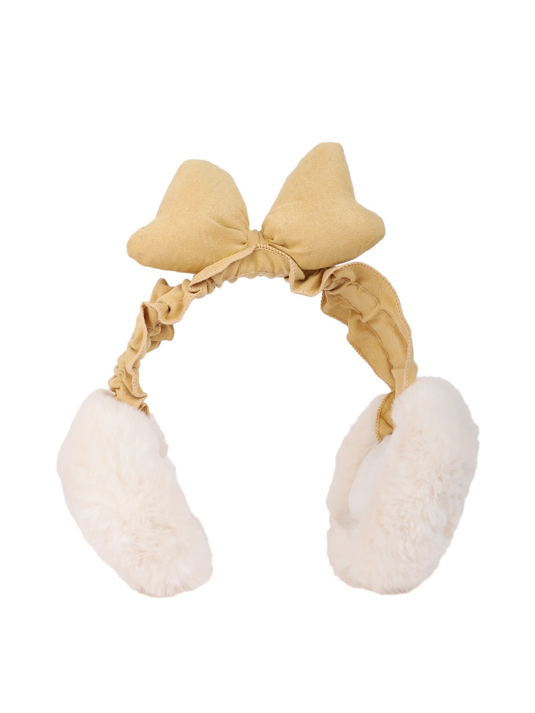 

ELLIS Women Fur Hairband, Off white
