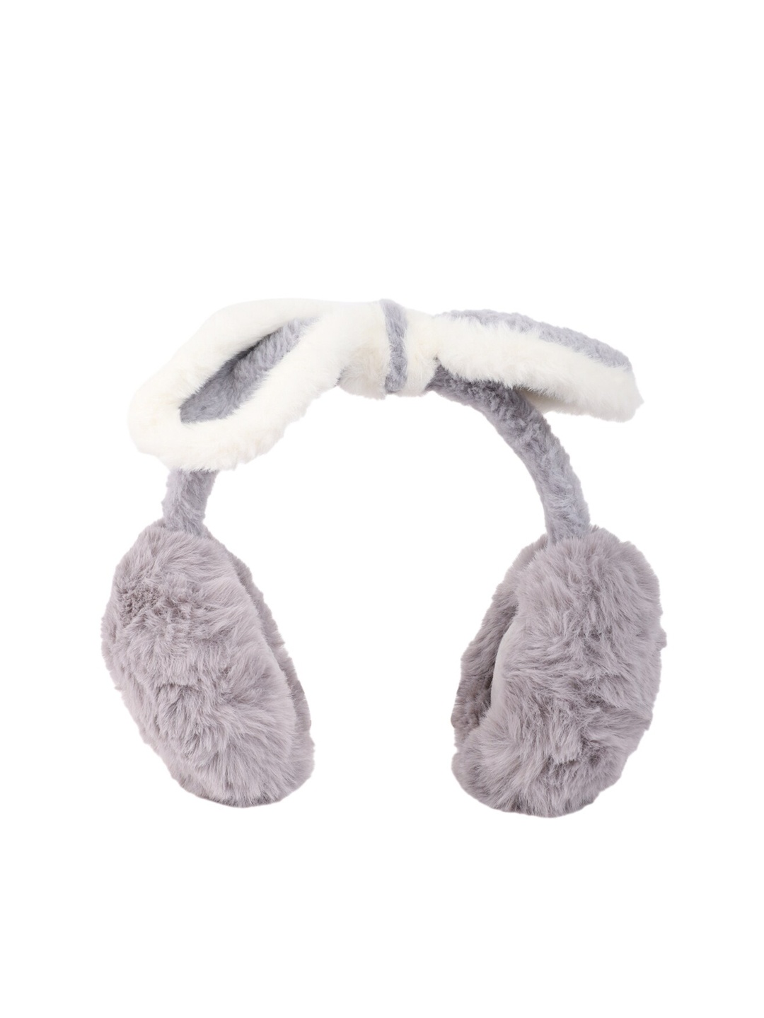 

ELLIS Women Fur Ear Muffs Hairband, Grey