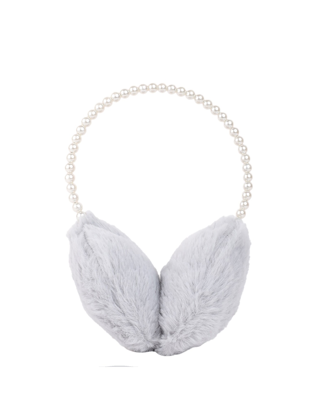 

ELLIS Women Fur Ear Muff Hairband, Grey