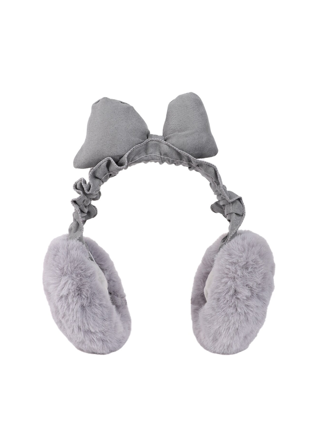 

ELLIS Women Bow Fur Hairband, Grey