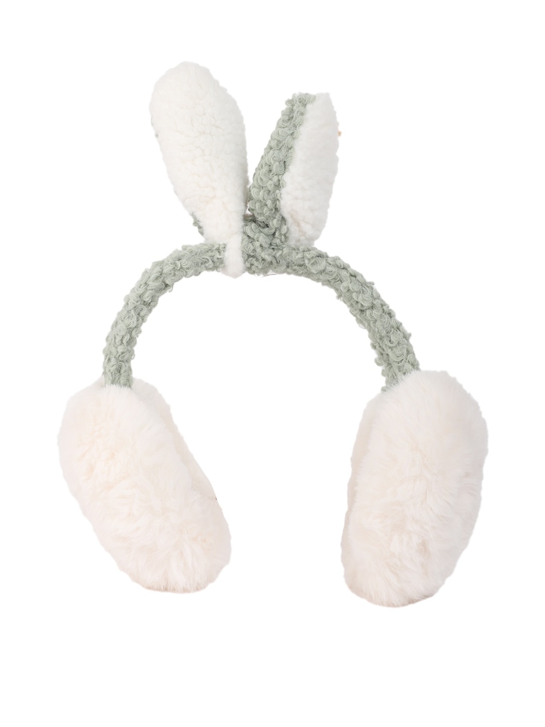 

ELLIS Women Fur Ear Muffs Hairband, Green