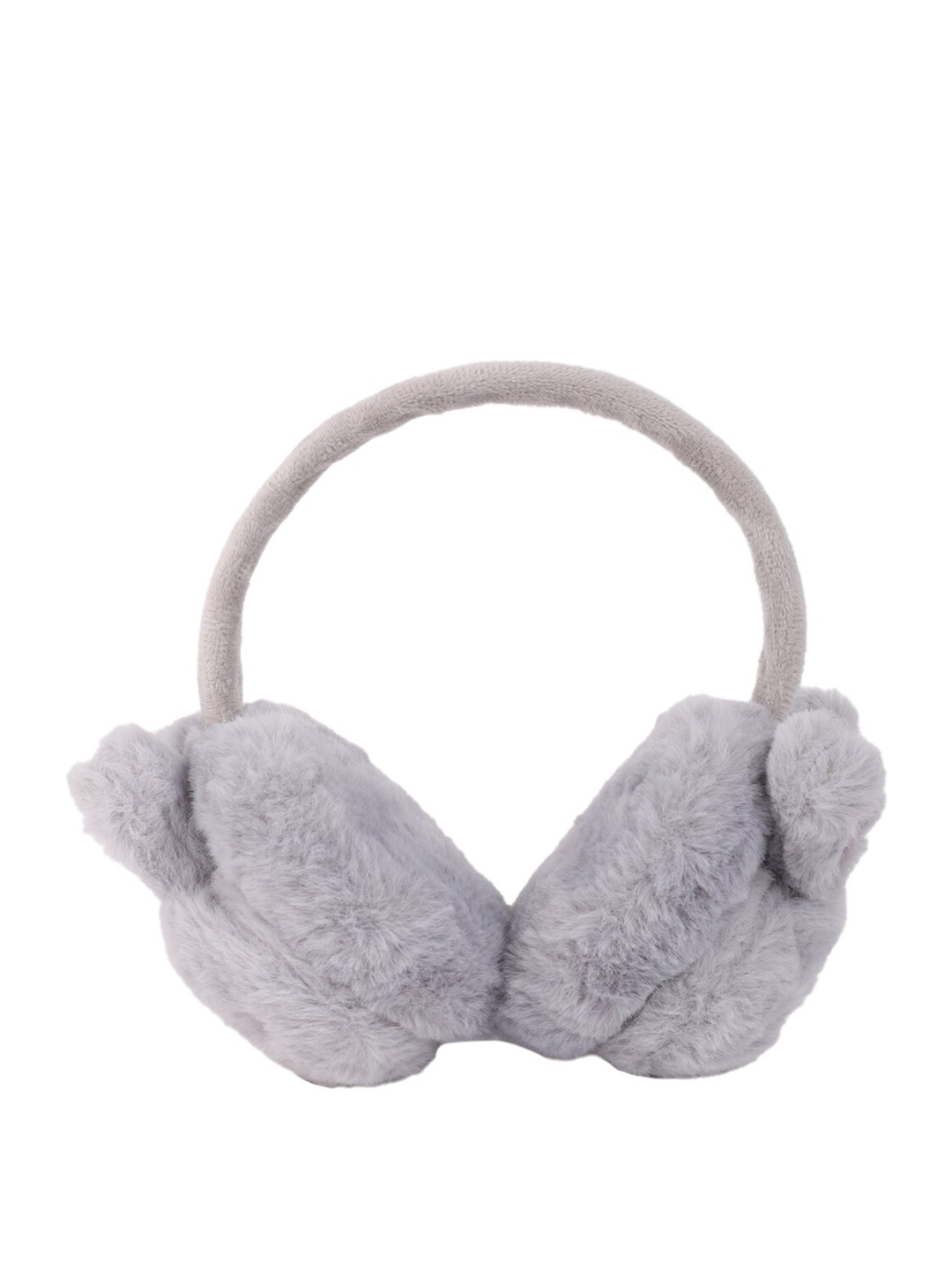 

ELLIS Women Fur Ear Muffs Hairband, Grey