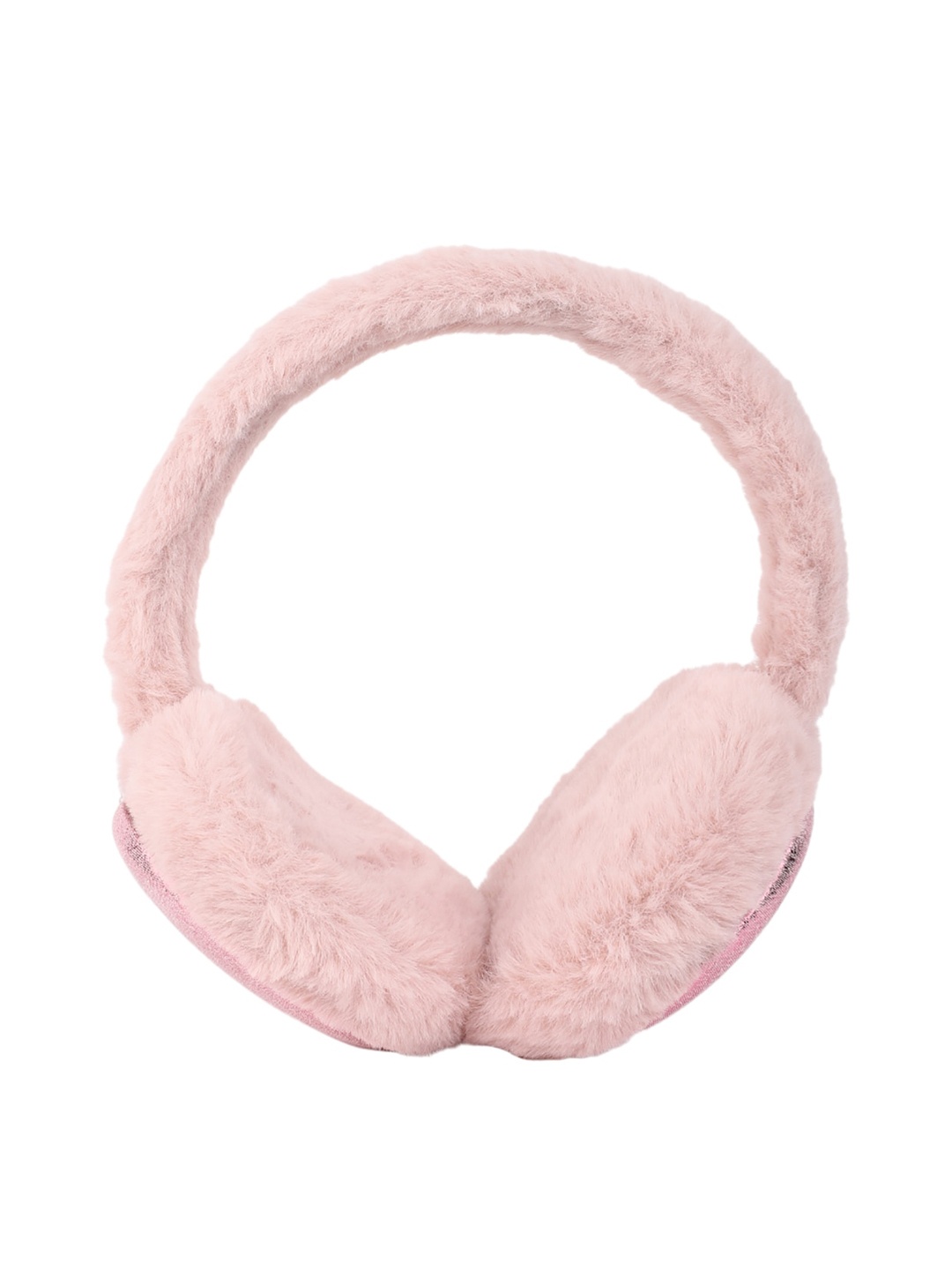 

ELLIS Women Fur Ear Muffs Hairband, Pink