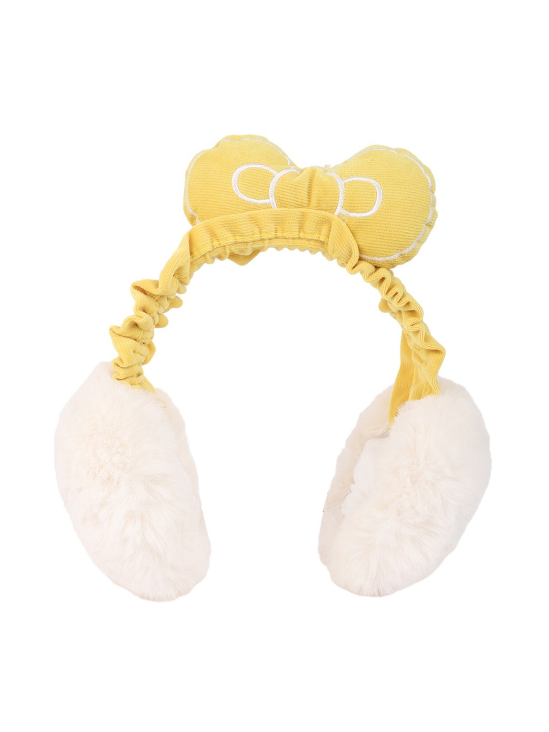 

ELLIS Women Fur Ear Muffs, Yellow