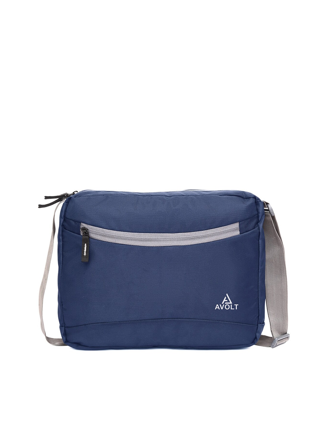 

AVOLT Unisex Blue & Grey Messenger Bag