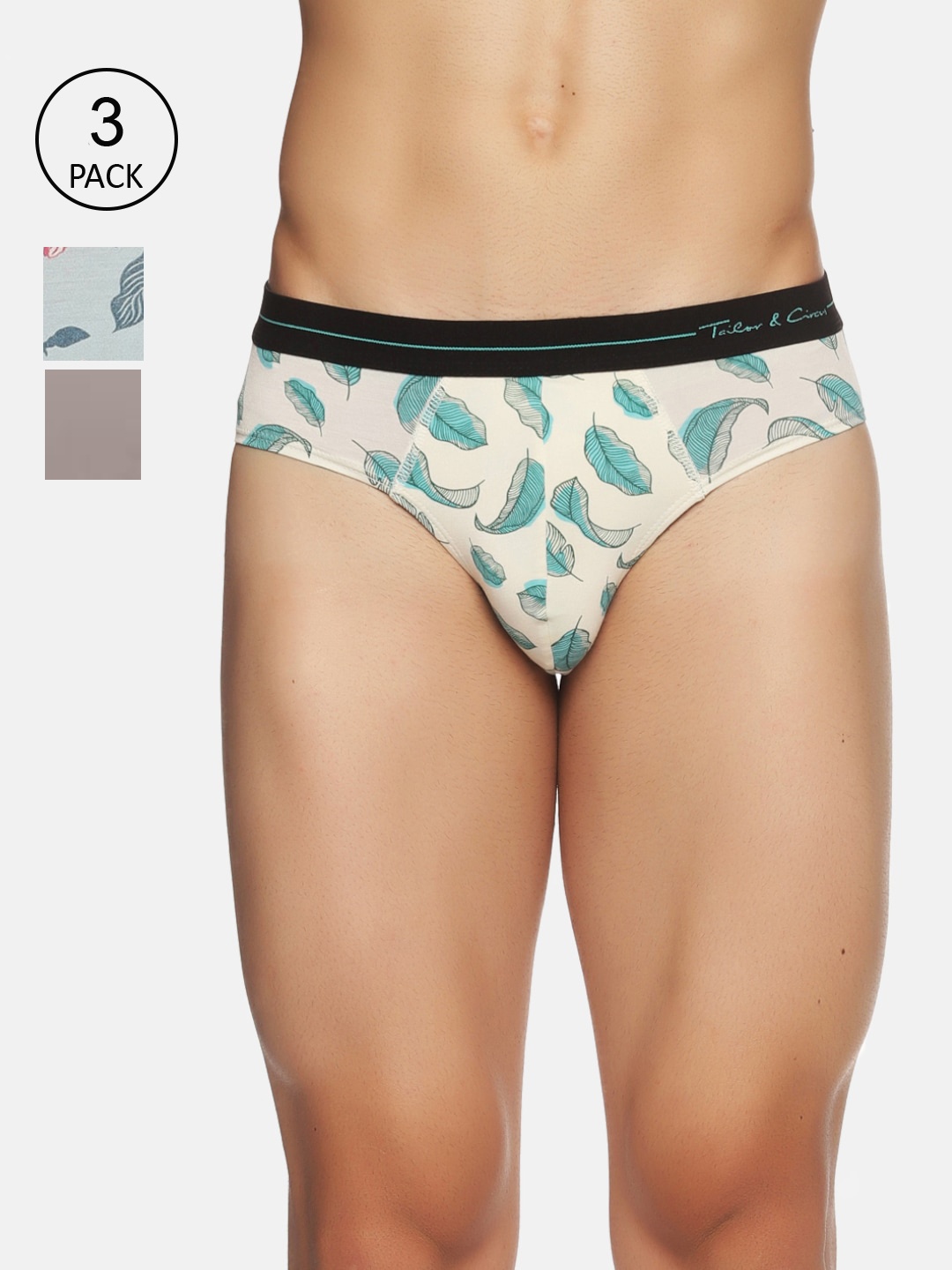 

Tailor & Circus Men Set of 3 Assorted Printed Anti-Bacterial Basic Briefs