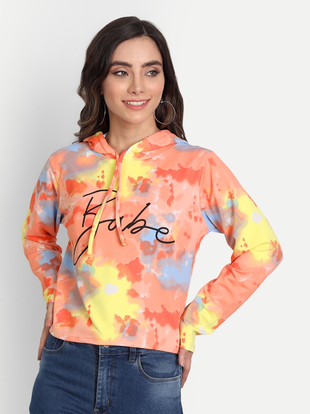 

FRAUTICA Women Orange Dyed Sweatshirt