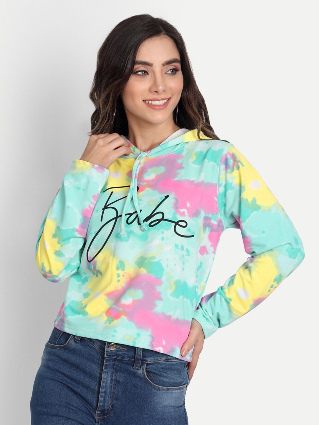 

FRAUTICA Women Blue Printed Sweatshirt