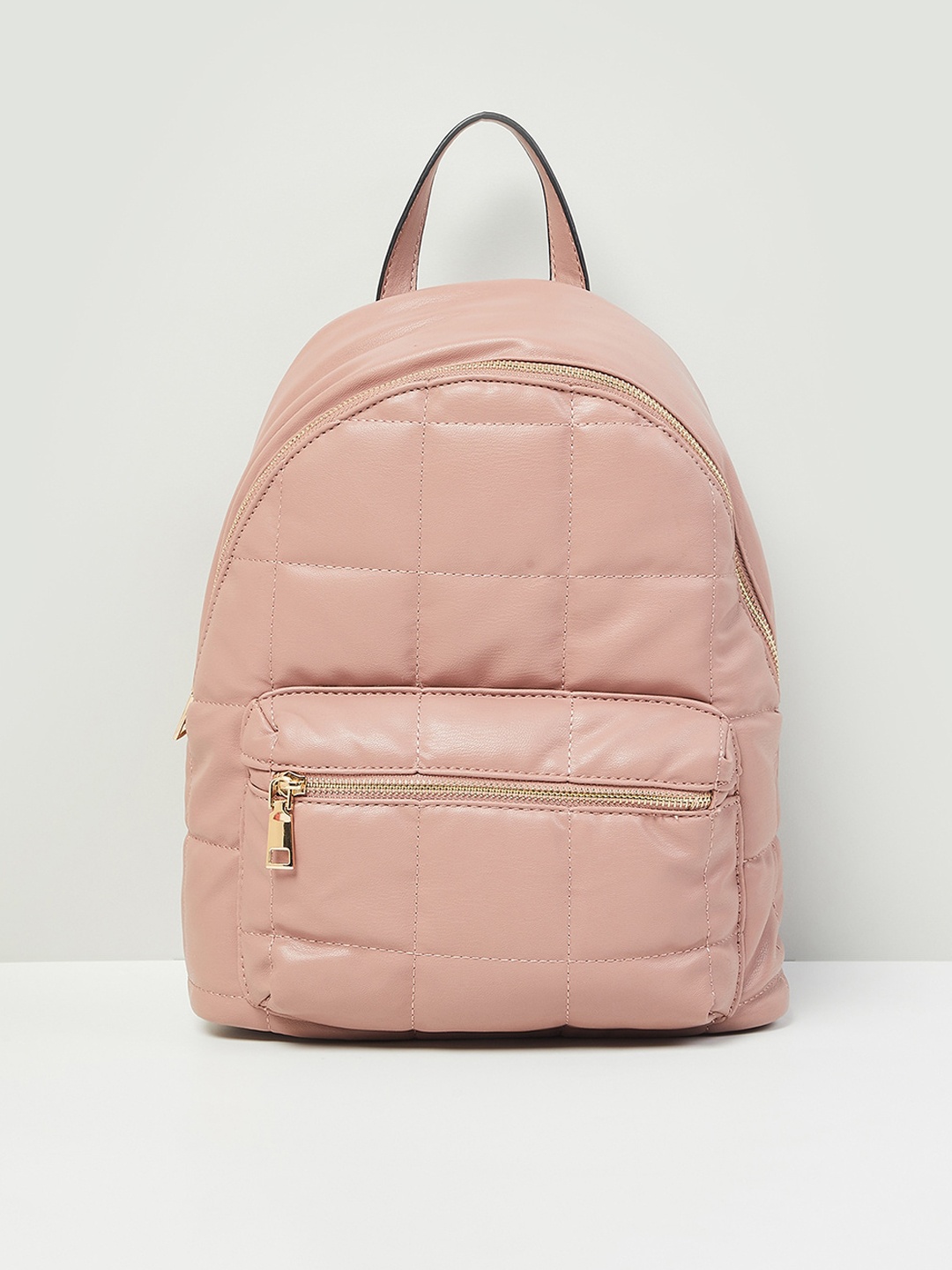 

max Women Nude-Coloured Quilted Backpack