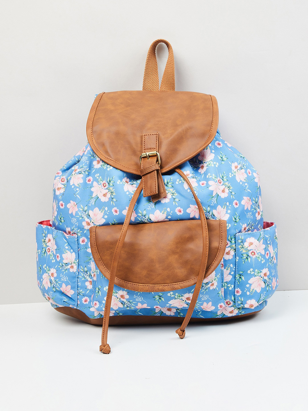 

max Women Floral Printed Backpack, Blue