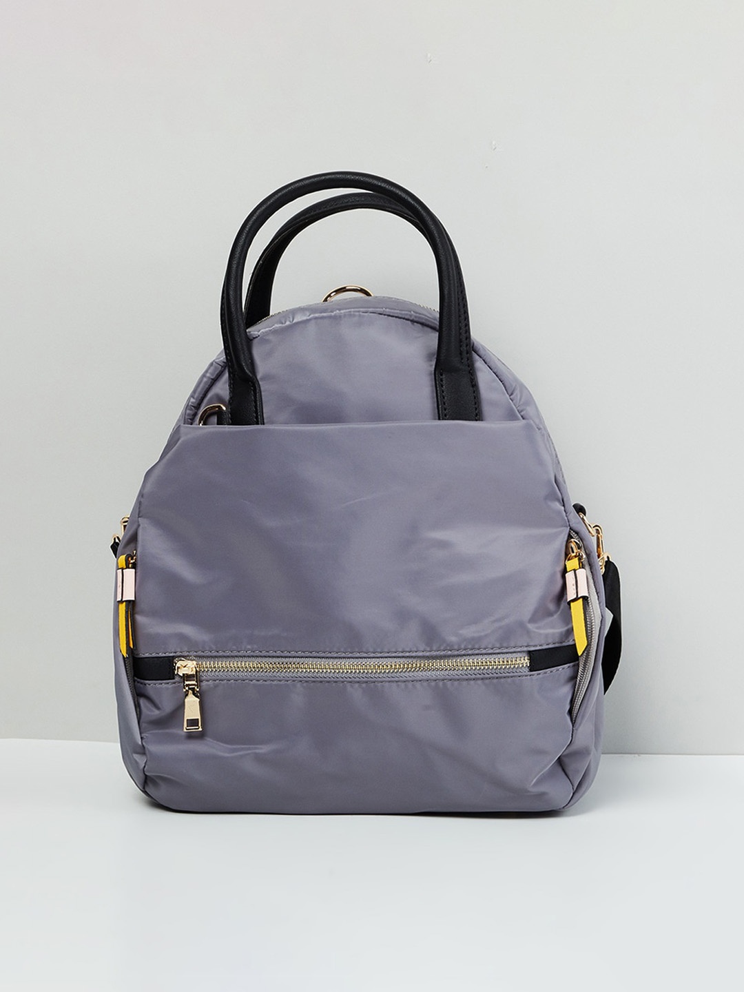 

max Women Grey Solid Backpack