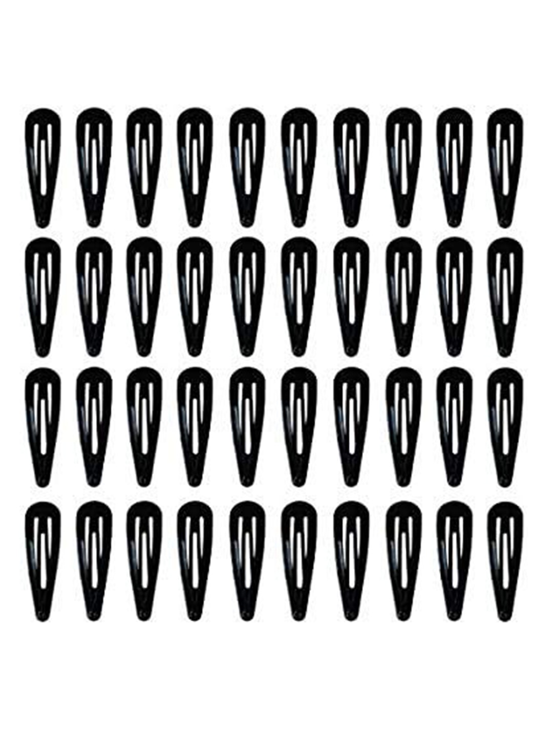 

CHANDERKASH Women Pack Of 12 Tic Tac Hair Clip, Black