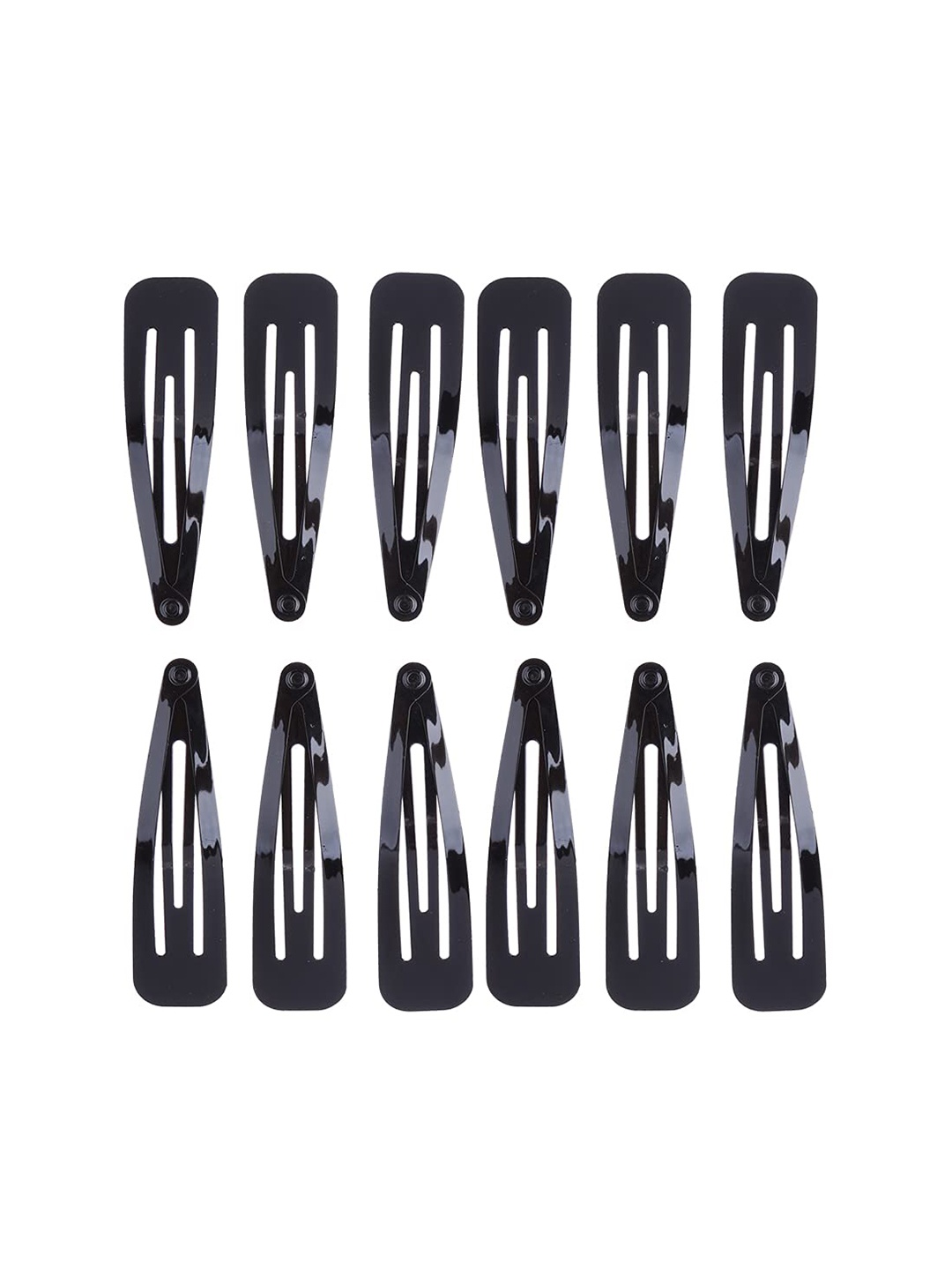 

CHANDERKASH Women Pack of 24 Tic Tac Hair Clips, Black